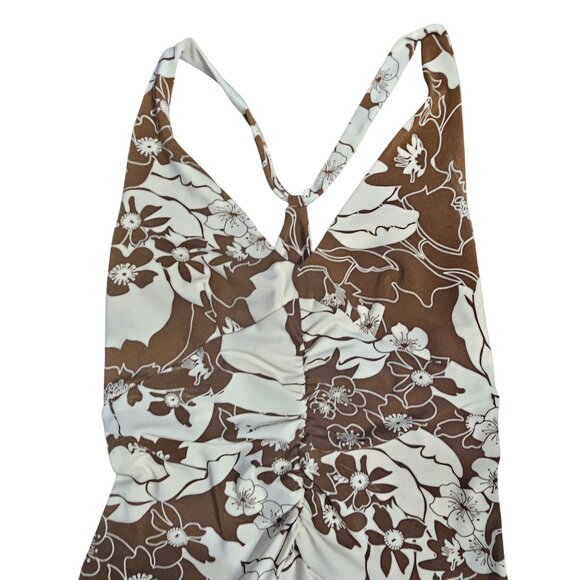 BCBGMaxazria Women's Sundress Dress Floral T Back size Small - Picture 2 of 12